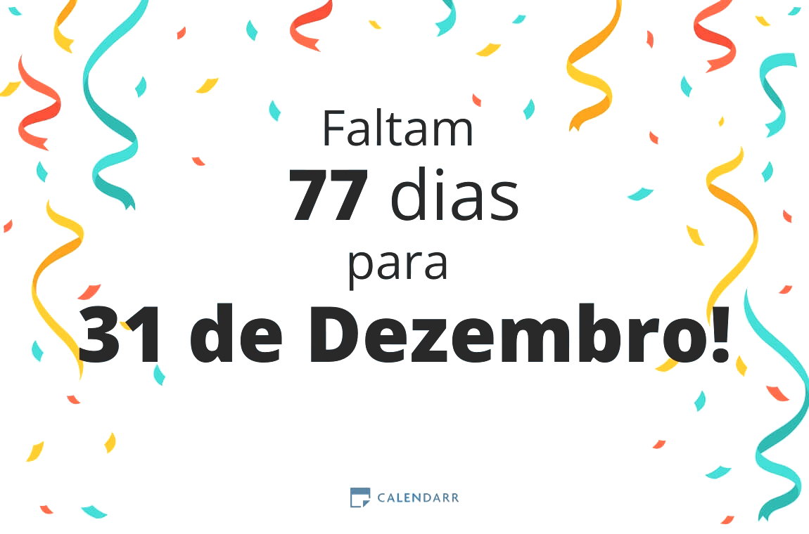 Descubra quantos dias faltam para 31 de Dezembro - Calendarr