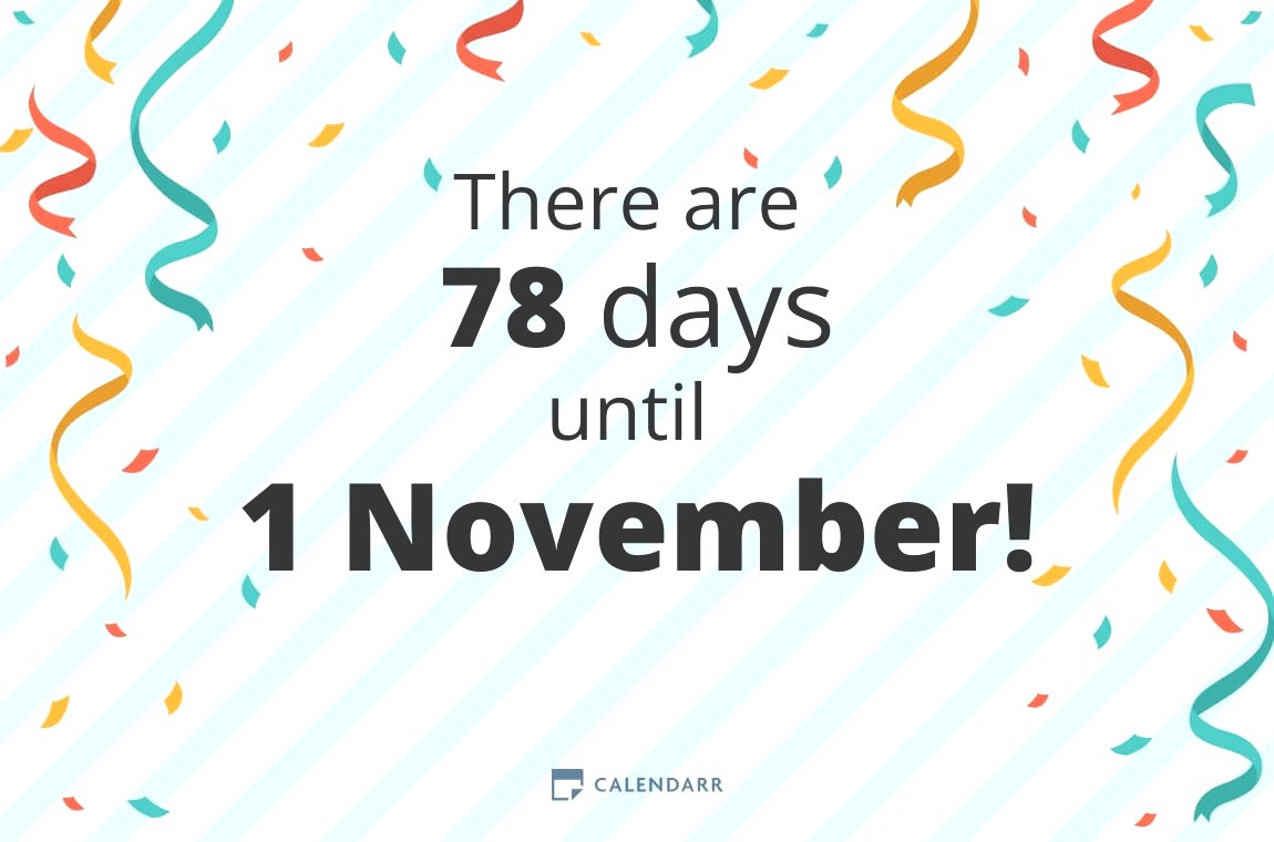 How many days until 1 November - Calendarr