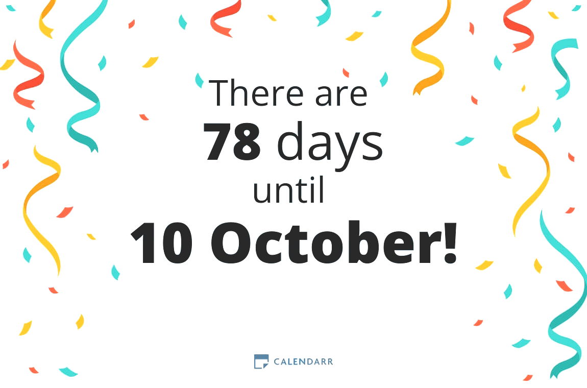 How many days until 10 October - Calendarr