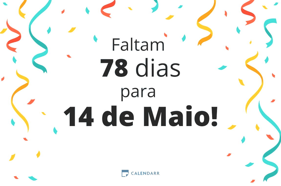 Descobre quantos dias faltam para 14 de Maio - Calendarr