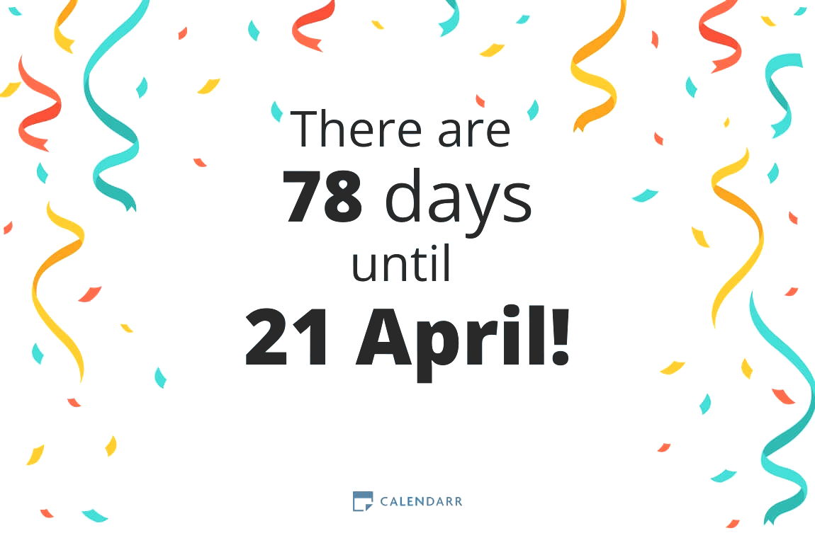 How many days until 21 April - Calendarr