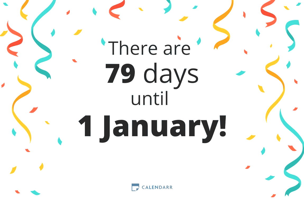 How many days until 1 January - Calendarr