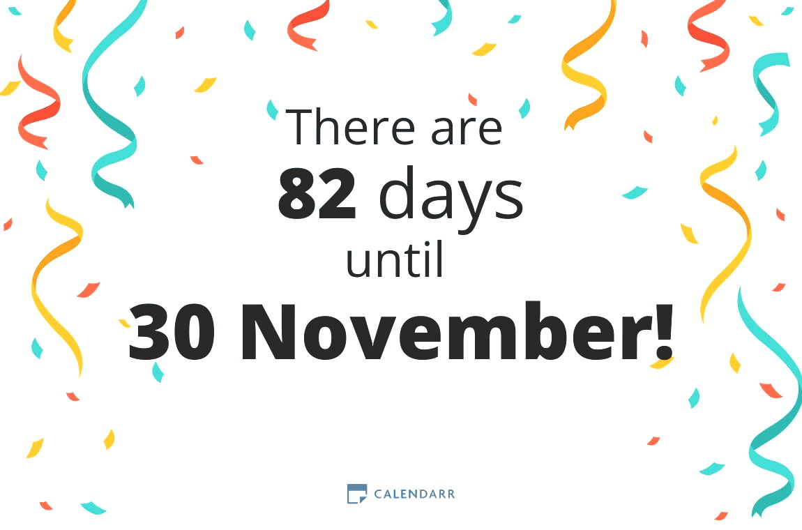 How many days until 30 November - Calendarr