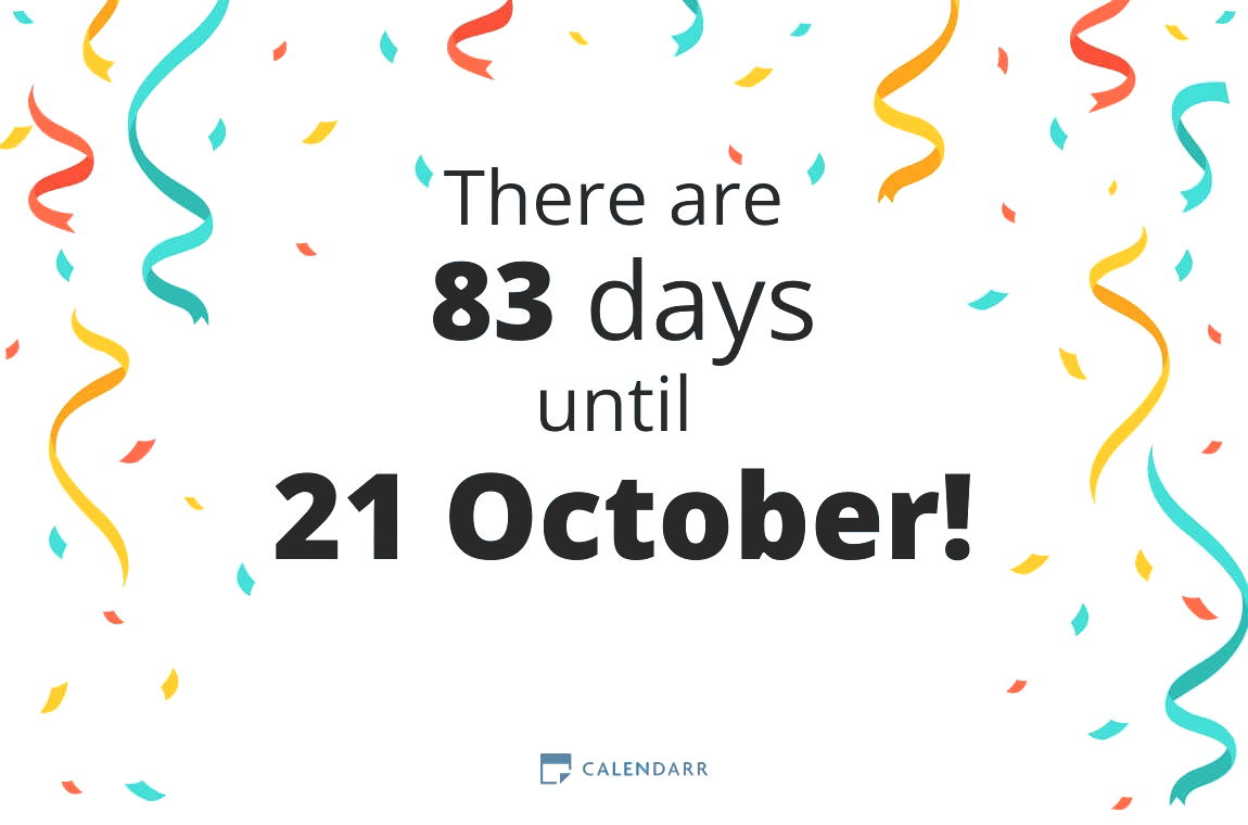 How many days until 21 October - Calendarr