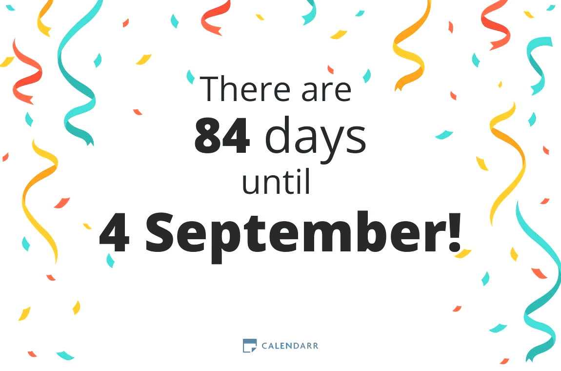 How many days until 4 September - Calendarr