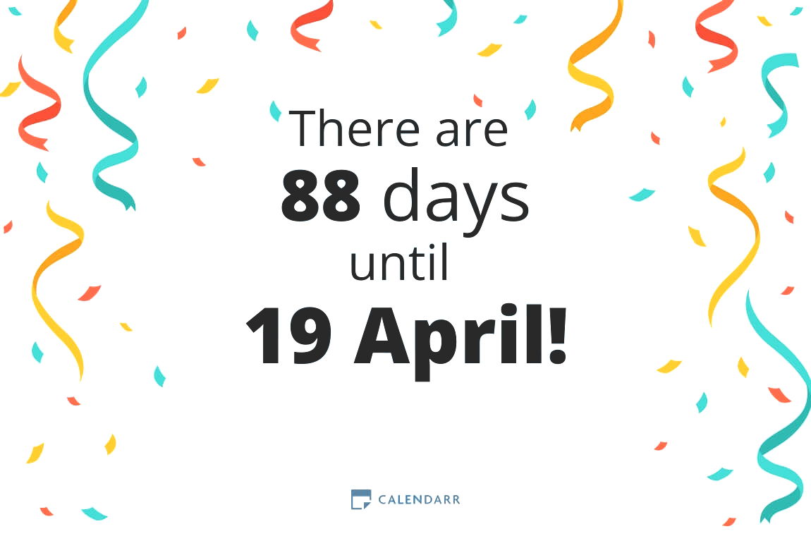 How many days until 19 April - Calendarr