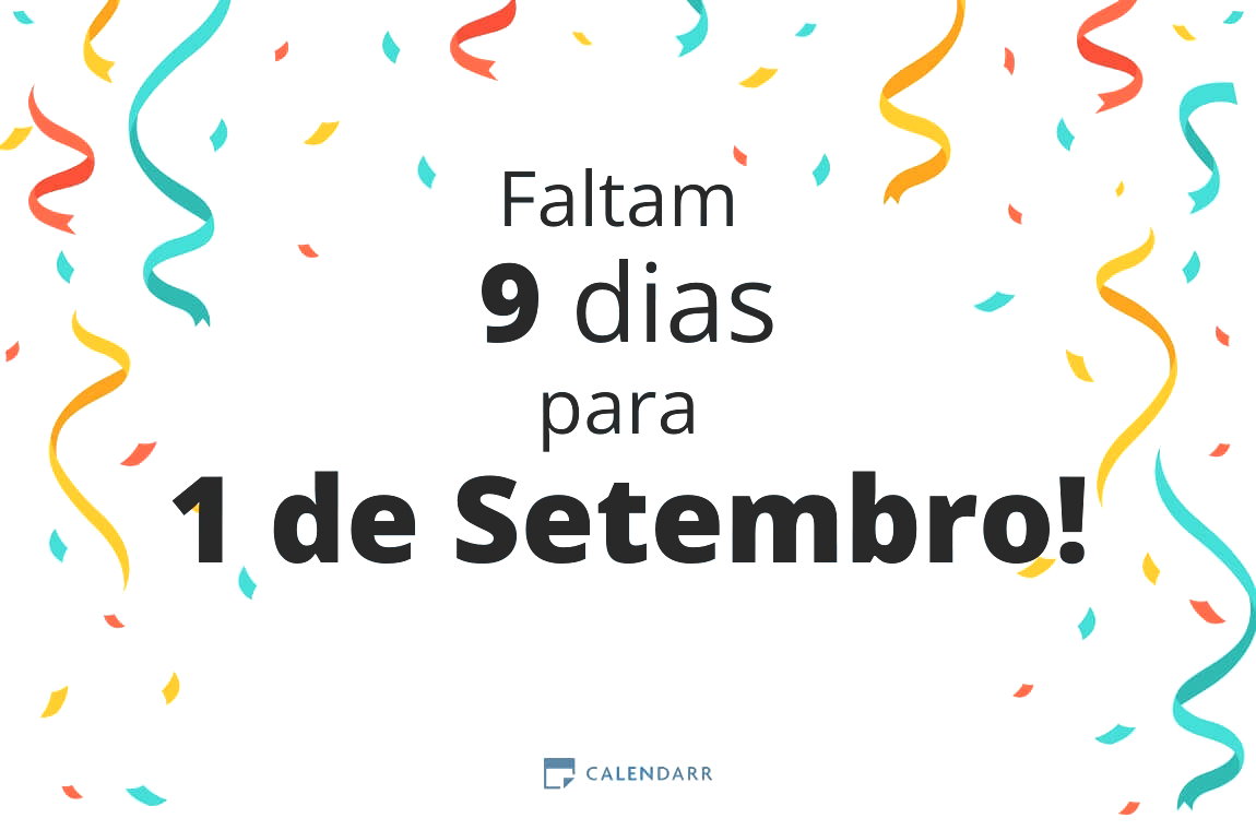 Descobre quantos dias faltam para 1 de Setembro - Calendarr