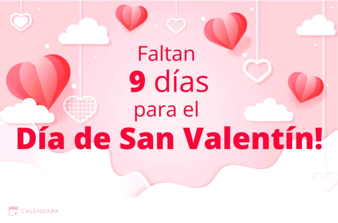 Descubre cuántos días faltan para  el Día de San Valentín - Calendarr