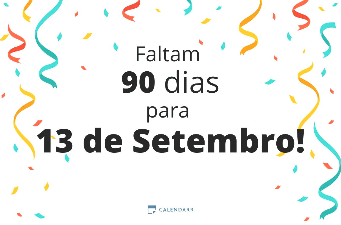 Descubra quantos dias faltam para 13 de Setembro - Calendarr