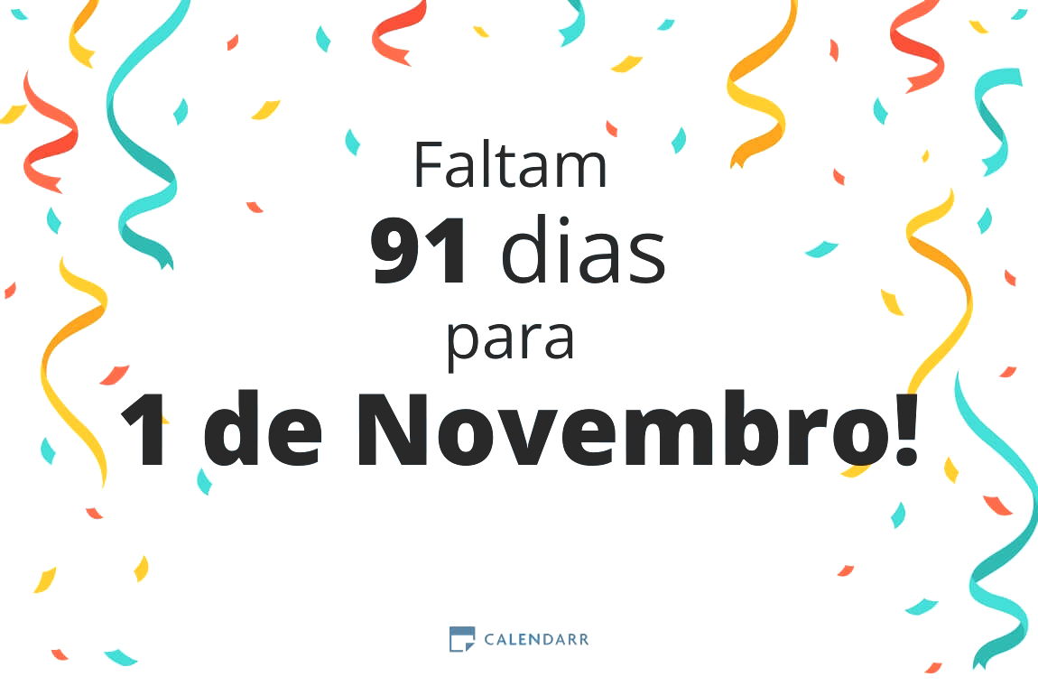 Descubra quantos dias faltam para 1 de Novembro - Calendarr