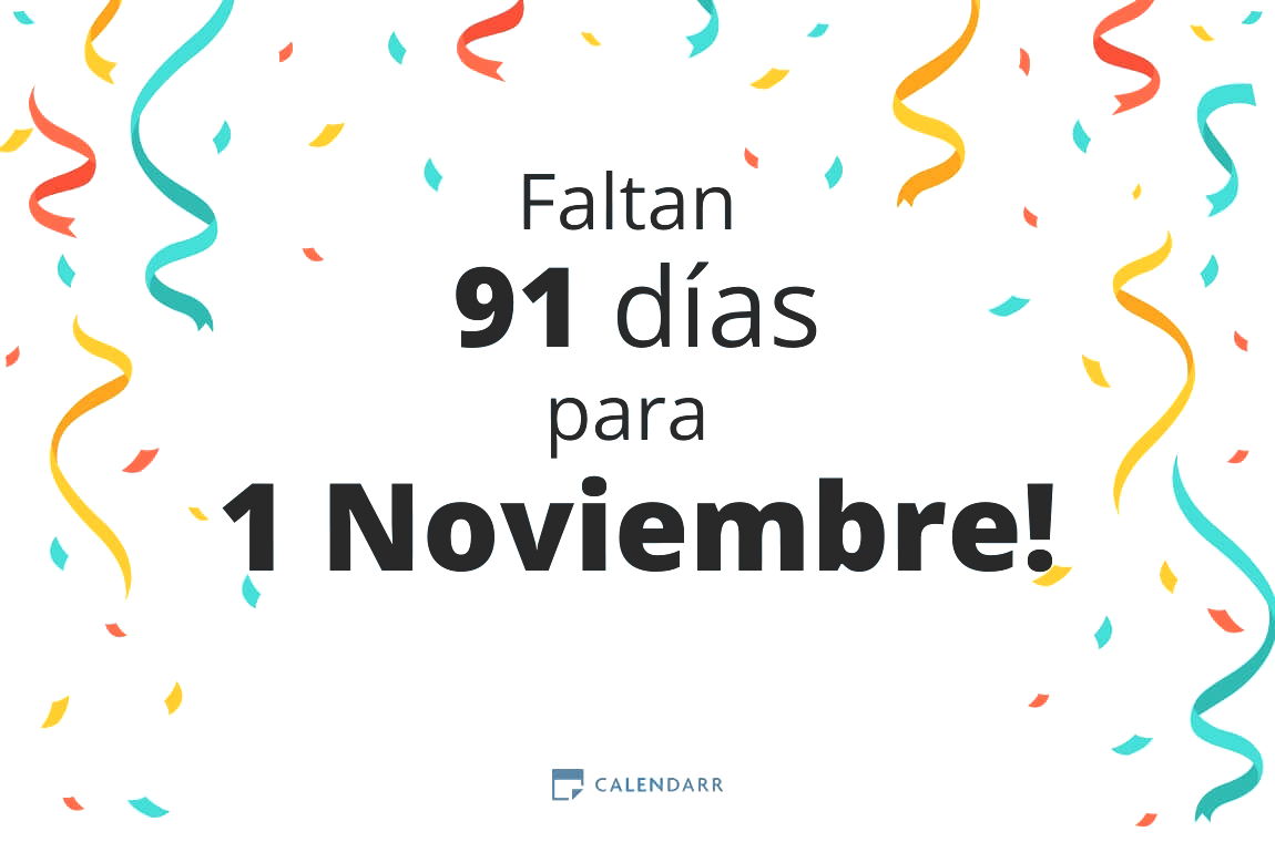 Descubre cuántos días faltan para 1 Noviembre - Calendarr