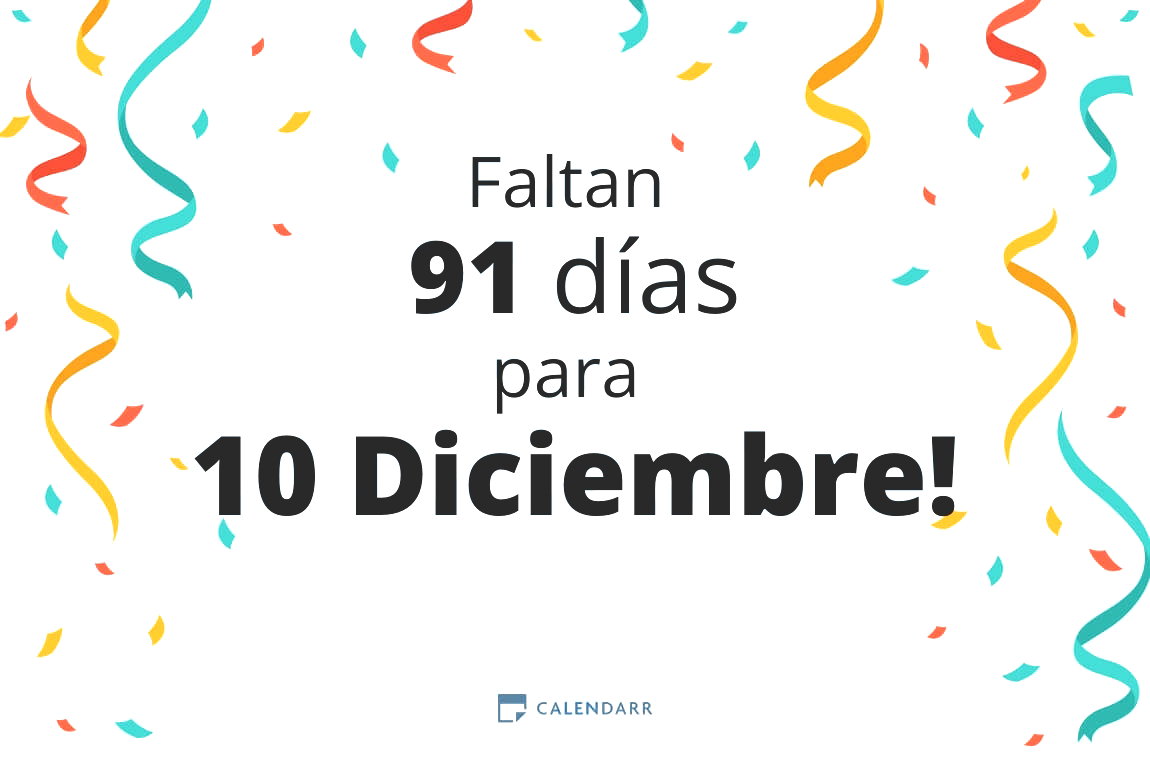 Descubre cuántos días faltan para 10 Diciembre - Calendarr