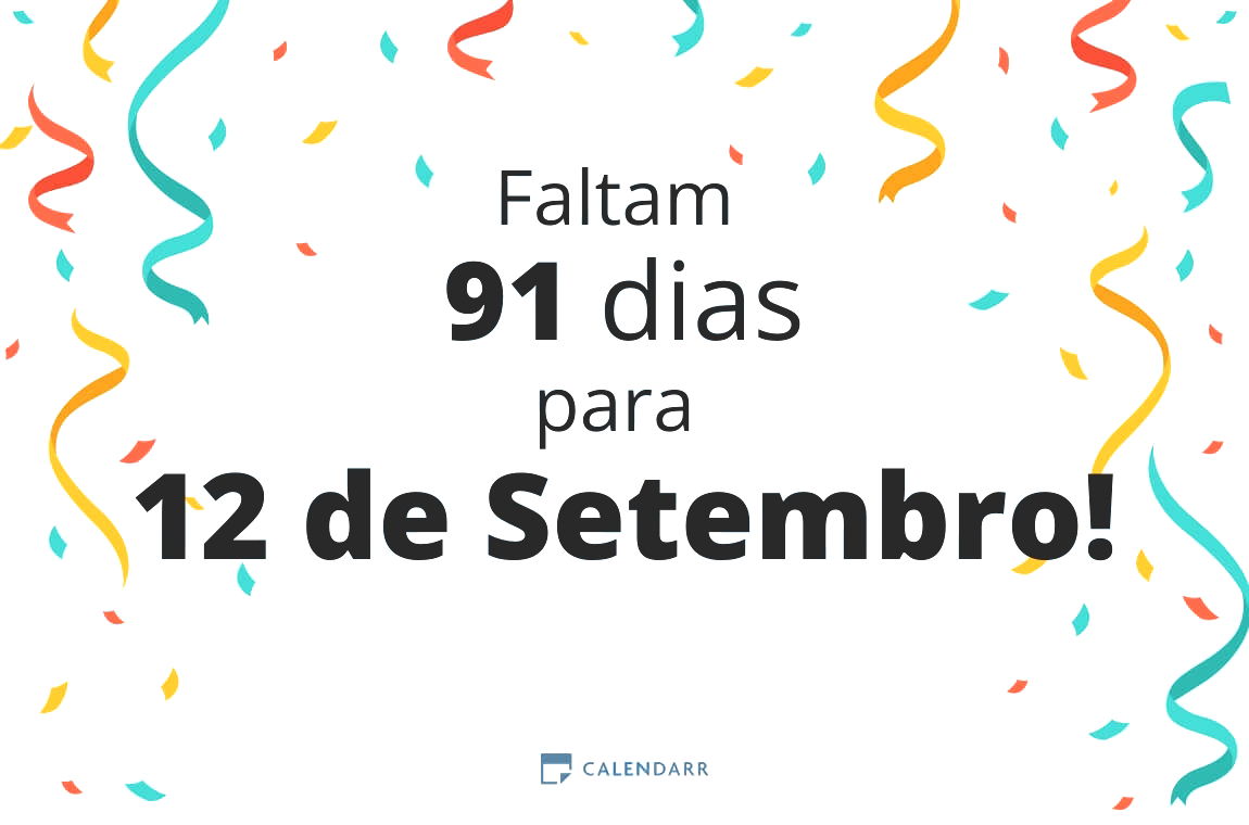 Descobre quantos dias faltam para 12 de Setembro - Calendarr