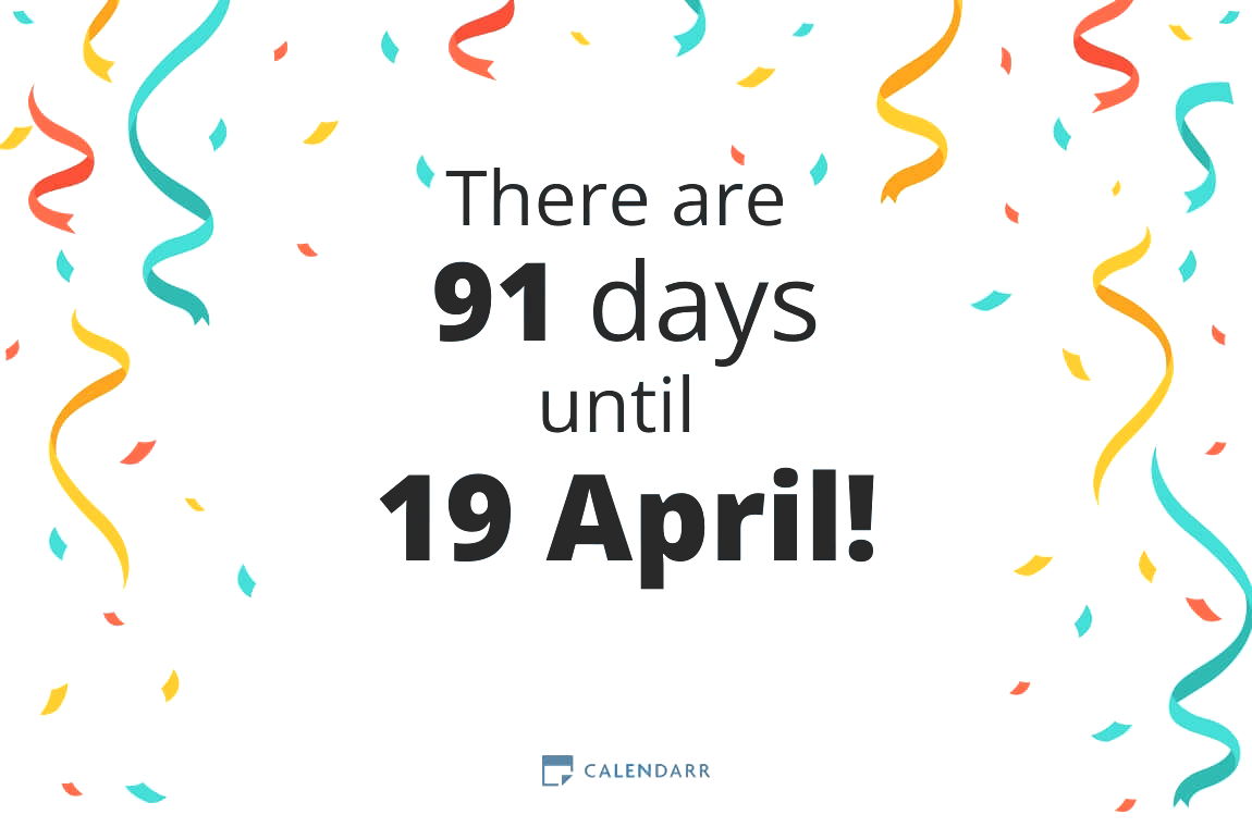 How many days until 19 April - Calendarr