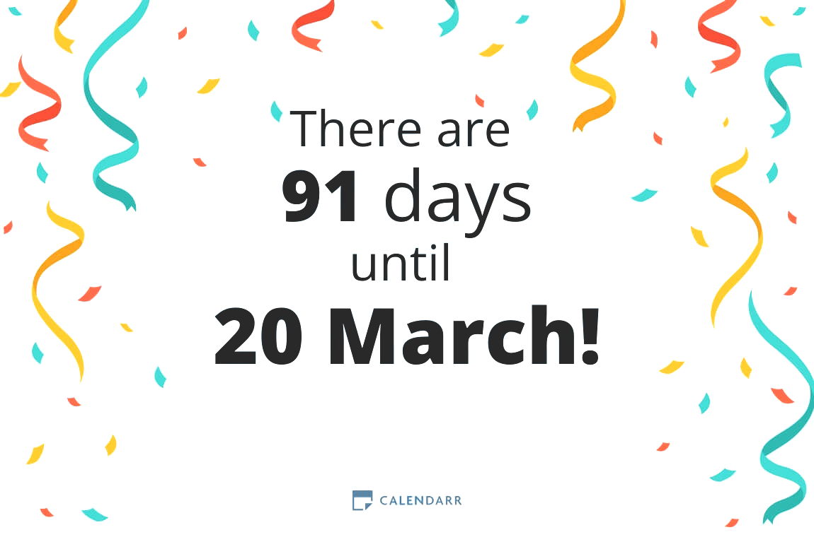 How many days until 20 March - Calendarr