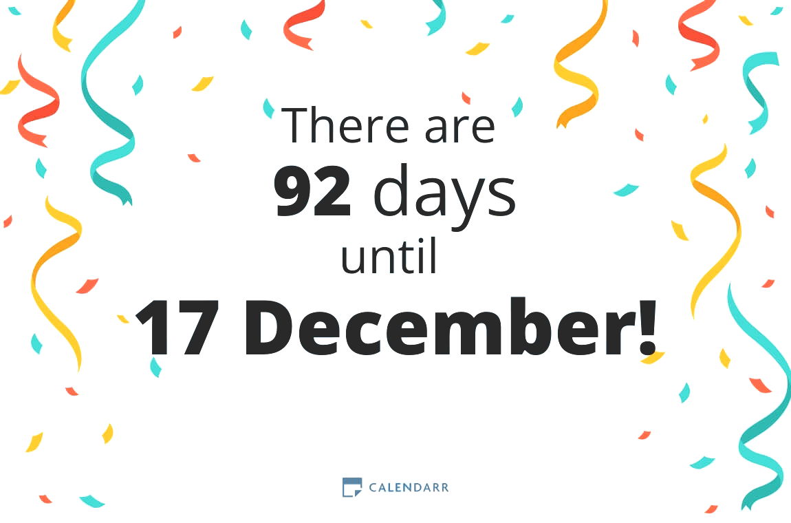 How many days until 17 December - Calendarr