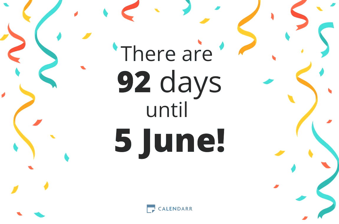 How many days until 5 June - Calendarr