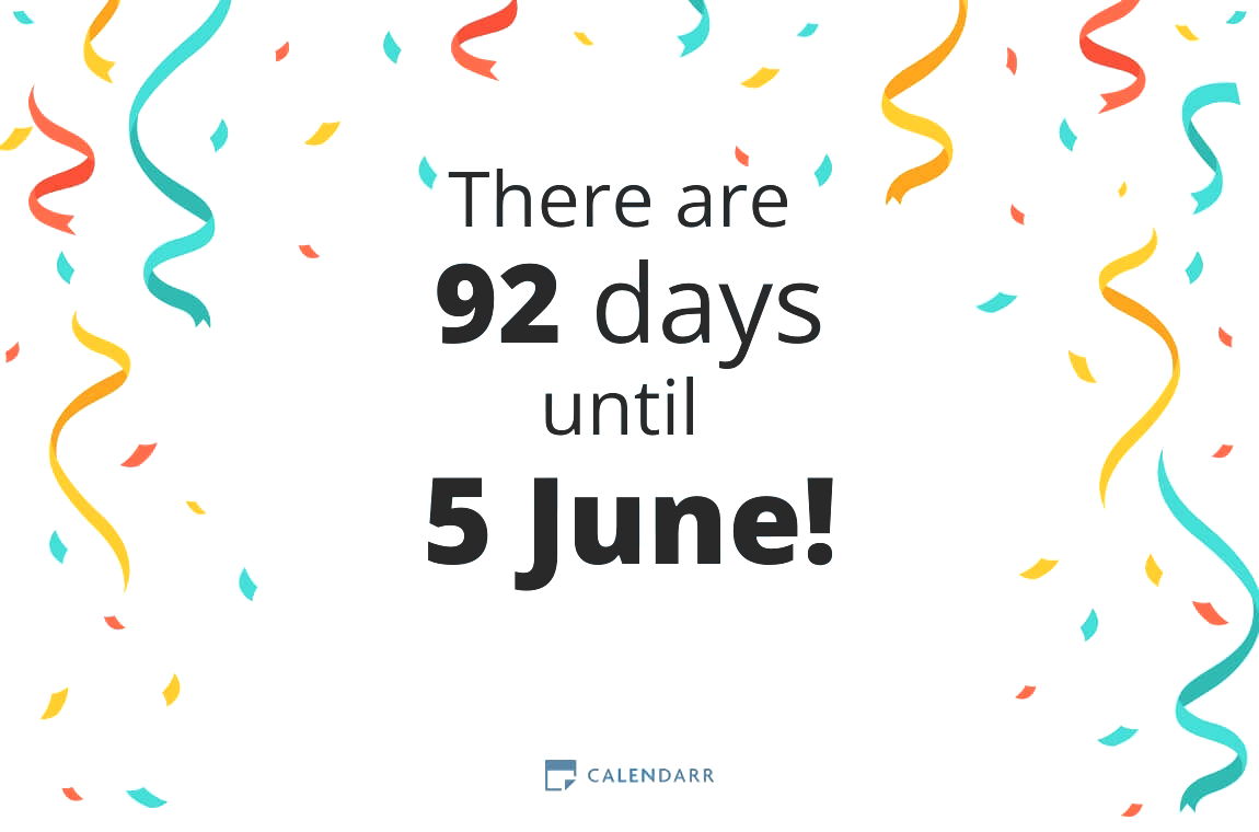 How many days until 5 June - Calendarr