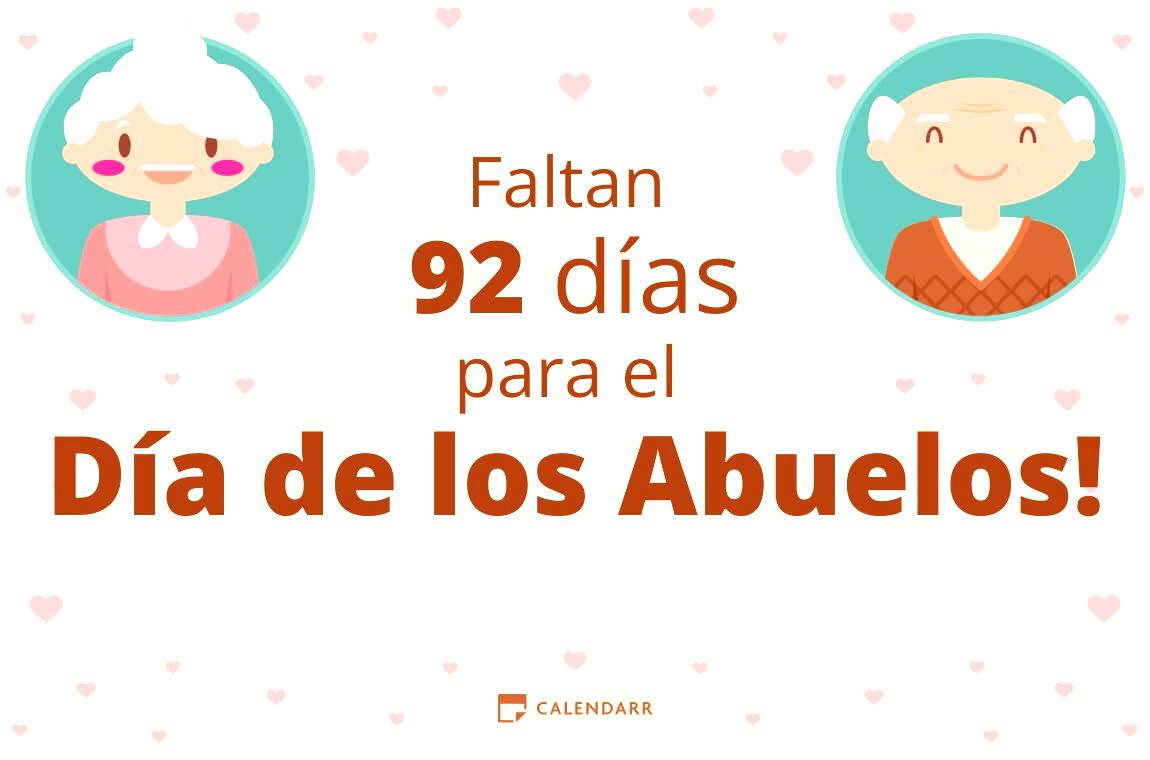 Descubre cuántos días faltan para el Día de los Abuelos - Calendarr