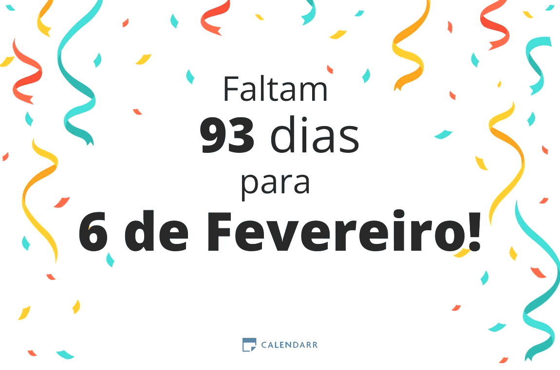 Descobre quantos dias faltam para 6 de Fevereiro - Calendarr