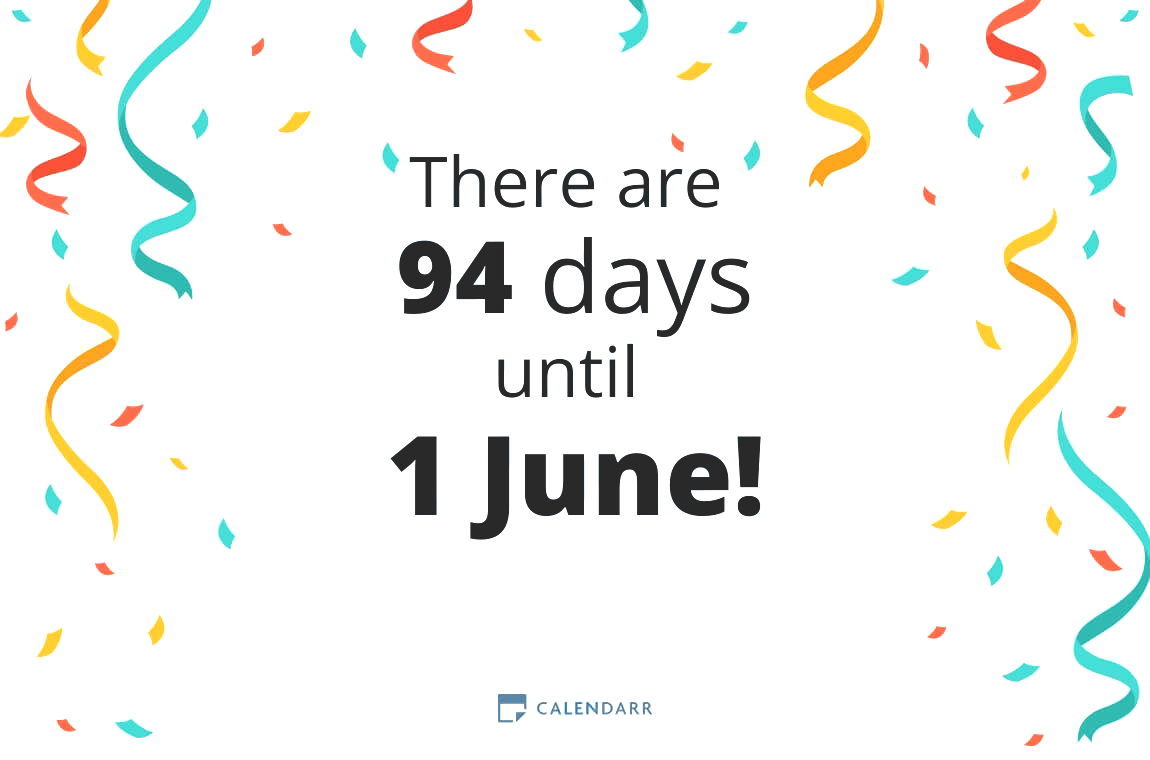 How many days until 1 June - Calendarr