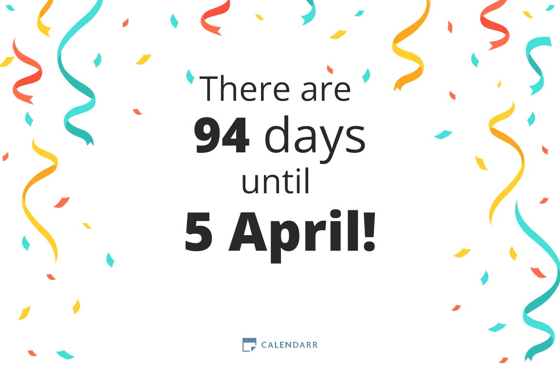 How many days until 5 April - Calendarr