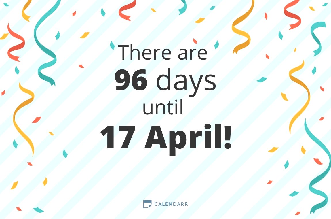 How many days until 17 April Calendarr