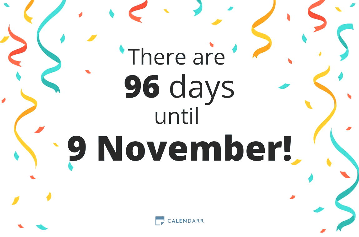 How many days until 9 November - Calendarr
