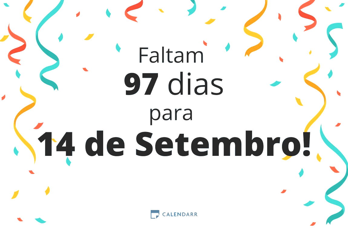 Descubra quantos dias faltam para 14 de Setembro - Calendarr