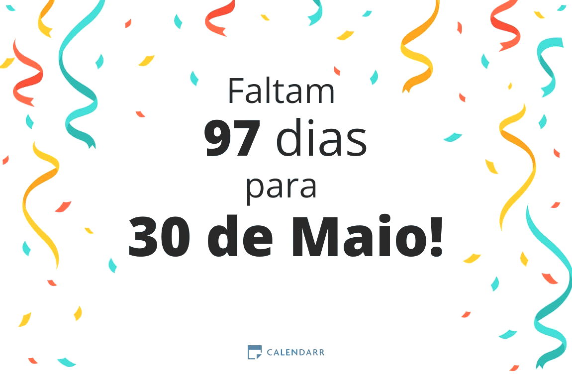 Descubra quantos dias faltam para 30 de Maio - Calendarr