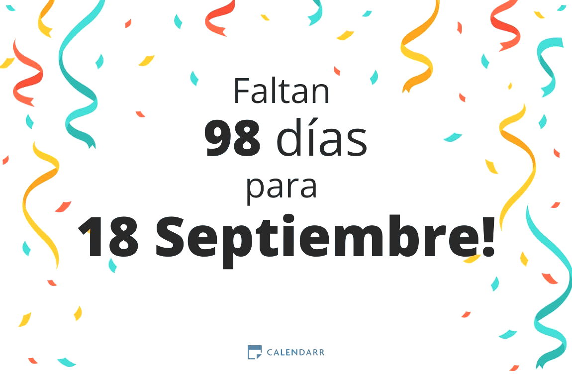 Descubre cuántos días faltan para 18 Septiembre - Calendarr