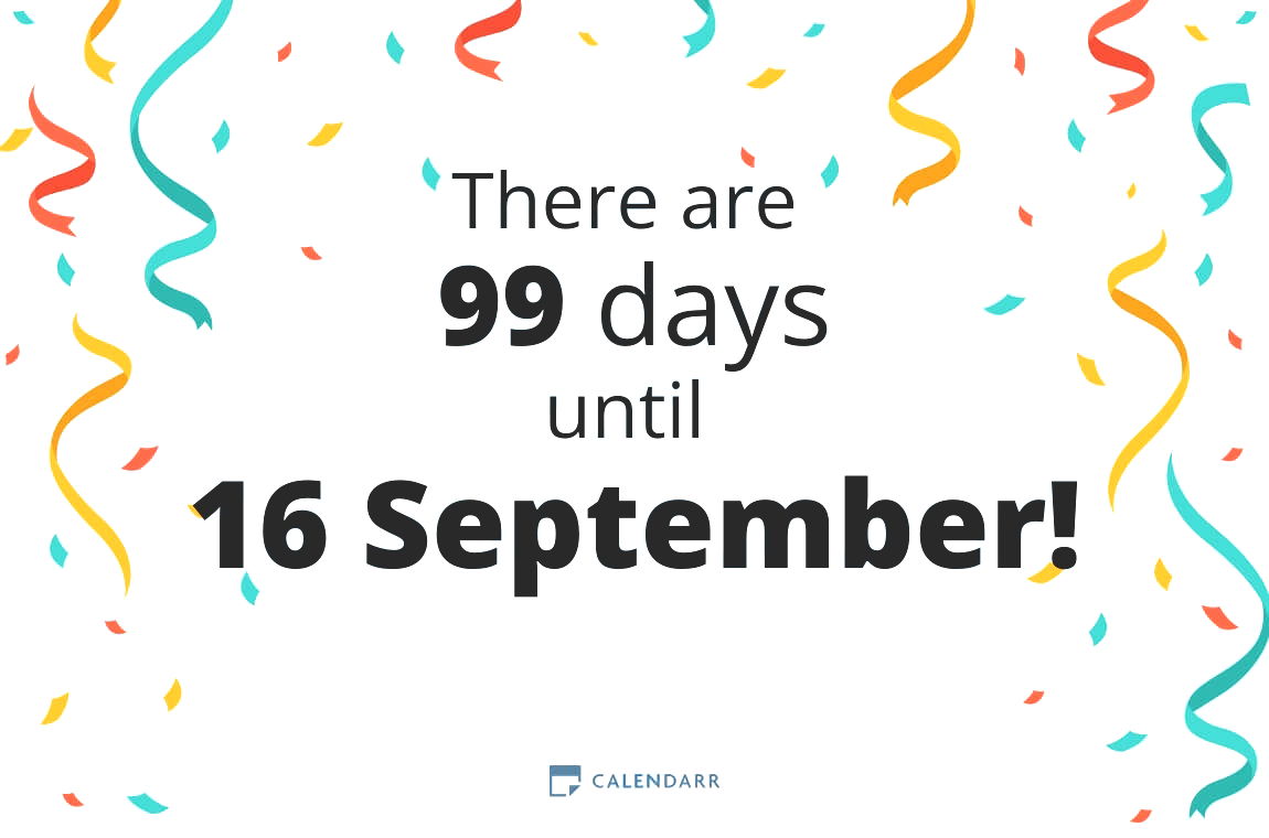 How many days until 16 September - Calendarr
