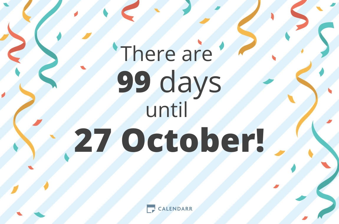 How many days until 27 October - Calendarr