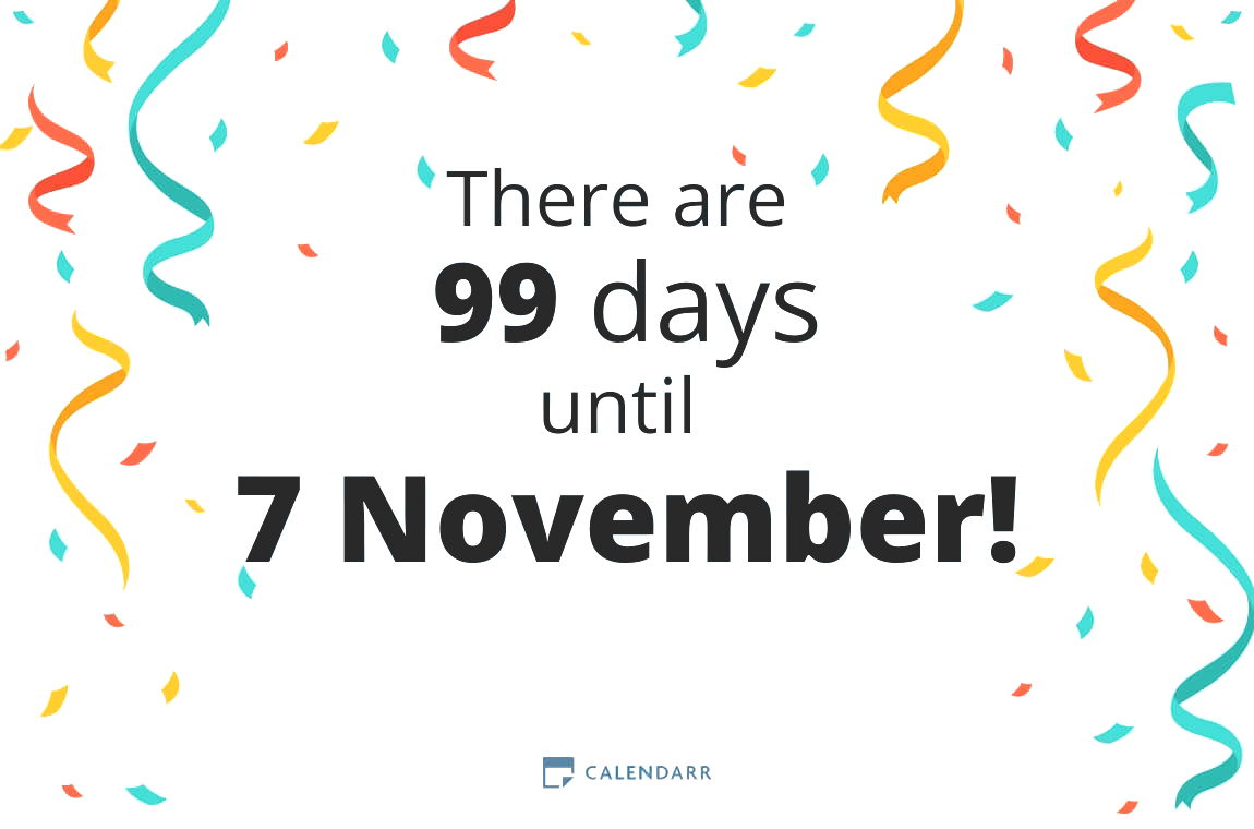 How many days until 7 November - Calendarr