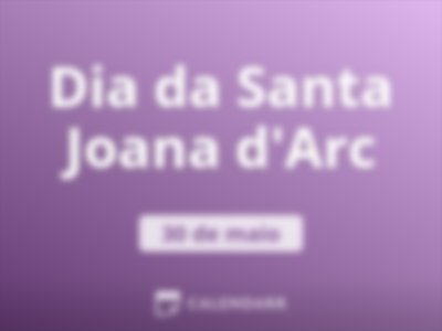 Dia da Santa Joana d'Arc