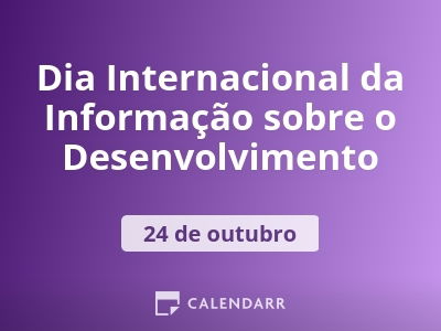 Dia Internacional da Informação sobre o Desenvolvimento