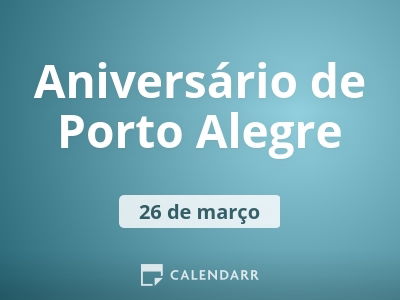Aniversário de Porto Alegre