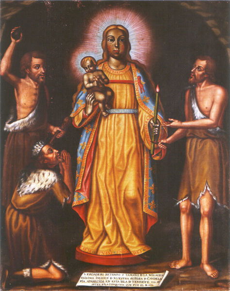 Virgen de la Candelaria entre Guanches