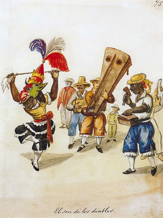 La acuarela de Pancho Fierro: El Son de los Diablos