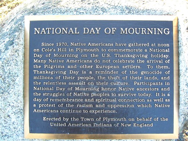Native American Monument - National Day of Mourning