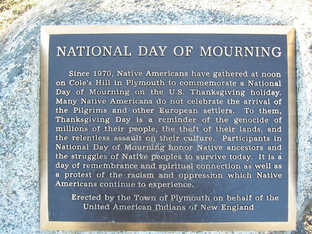 Native American Monument - National Day of Mourning