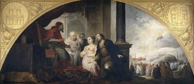 Obra O Patrício Revela Seu Sonho, de Bartolome Murillo