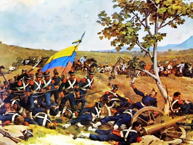 Batalla de Carabobo: tropas venezolanas contra tropas españolas