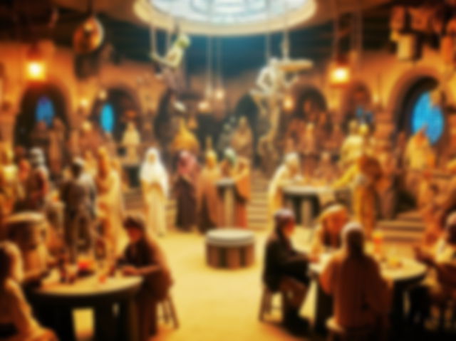 Imagen creada con AI que muestra una cantina tipo película Star Wars