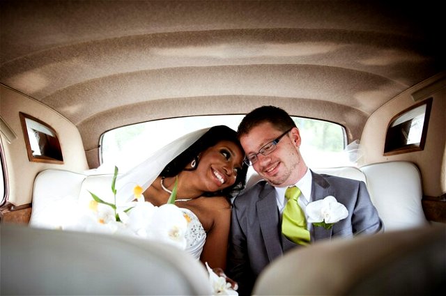 An interracial couple- Black woman and White man