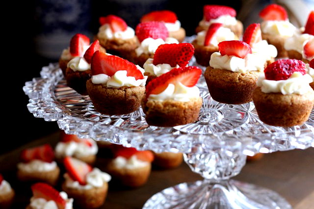 a plate of cakes