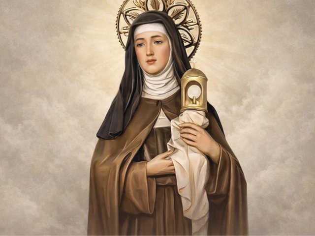 Santa Clara de Assis com o Santíssimo Sacramento