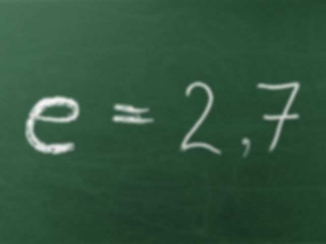 euler number handwritten on chalkboard