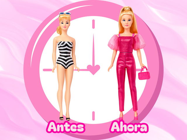 Evloci&oacute;n Barbie de antes y ahora