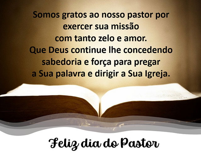 Feliz Dia do Pastor